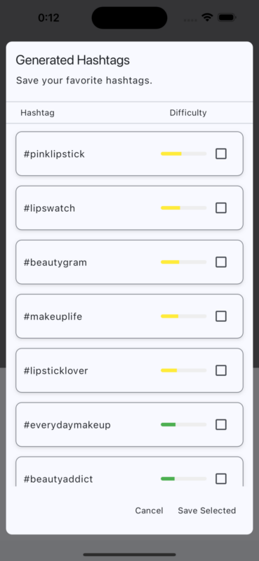 generate hashtags