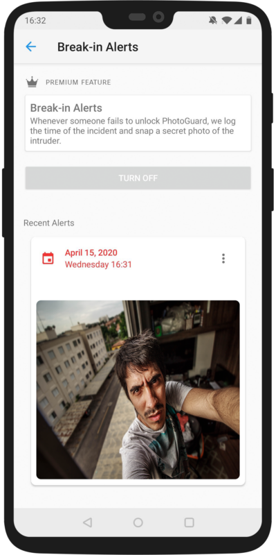 photoguard photo vault break in alerts